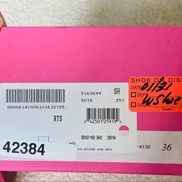 Paris Texas embossed ultra high mules $480 - Picture 7 of 7